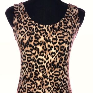 Forever 21 Leopard Print Mini Dress Size Large